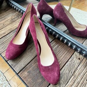 Burgundy Velvet Nine West Stiletto